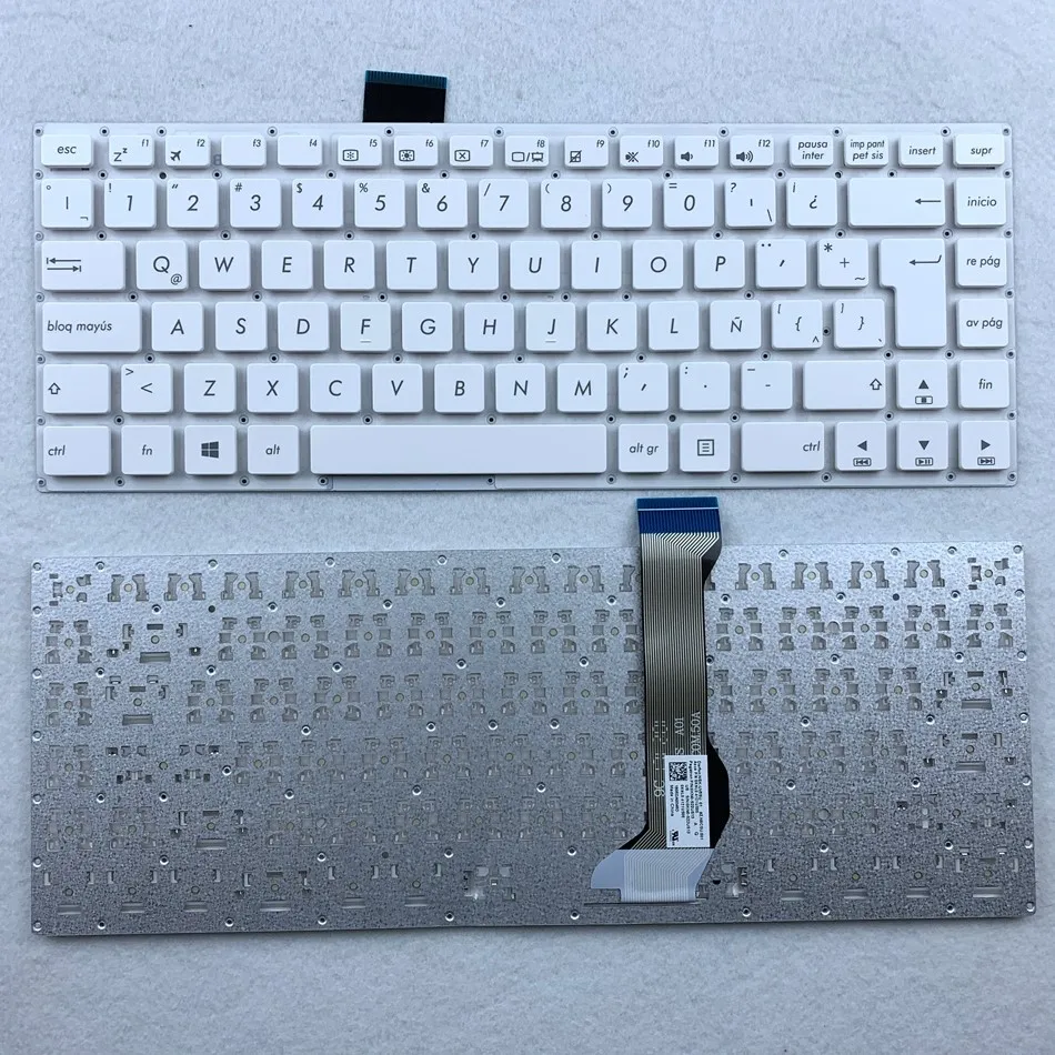 

Latin White Laptop Keyboard For ASUS E402 E402M E402MA E402SA E402S Without Frame La Layout