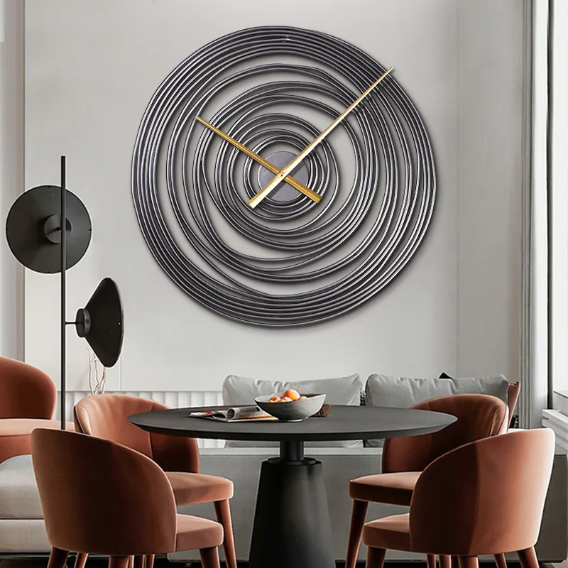 

Metal Circle Wall Clock Silent Quartz Nordic Large Minimalist Wall Clock Industrial Gold Hands Reloj De Pared Home Decor OC50GZ