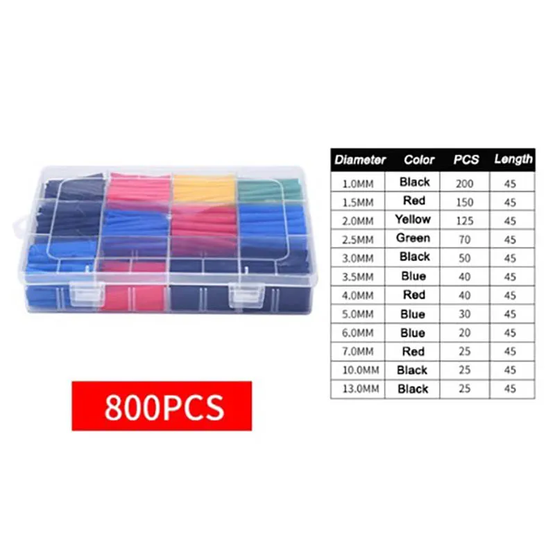 580/800 Шт. Термоусадочная Трубка С Изоляцией Укороченная Соединительная Муфта