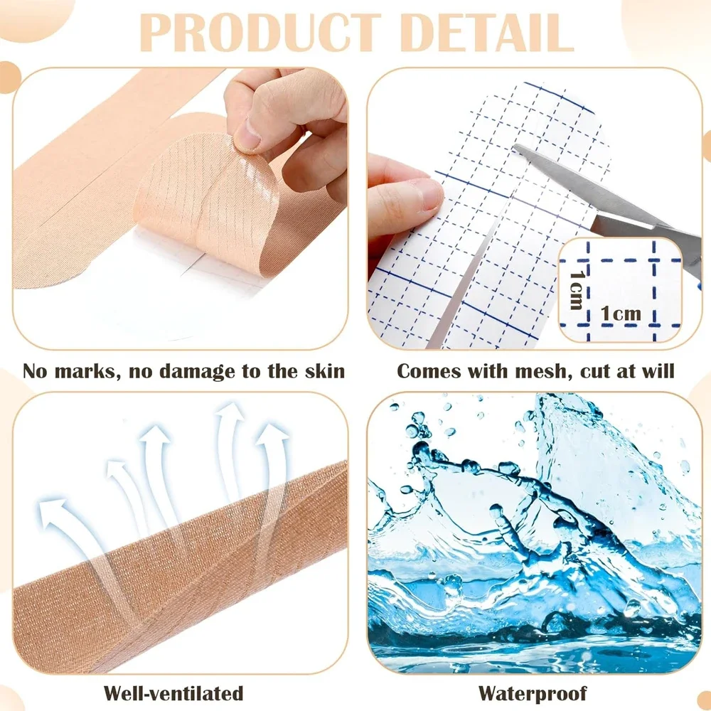 2 шт./компл. предварительно вырезанная кинезиологическая лента -