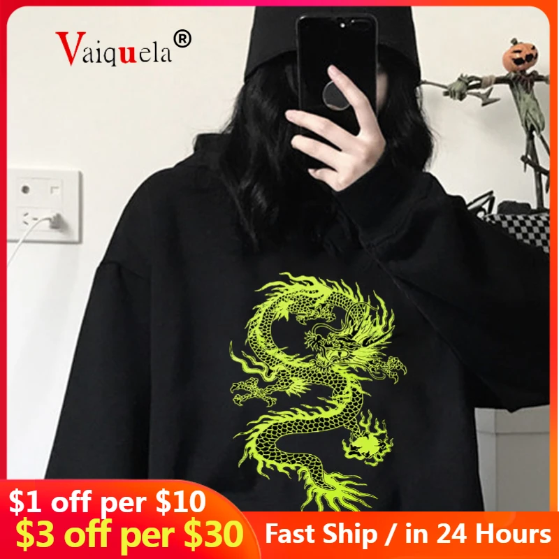 

Винтажная Повседневная модная Женская толстовка с длинным рукавом и капюшоном