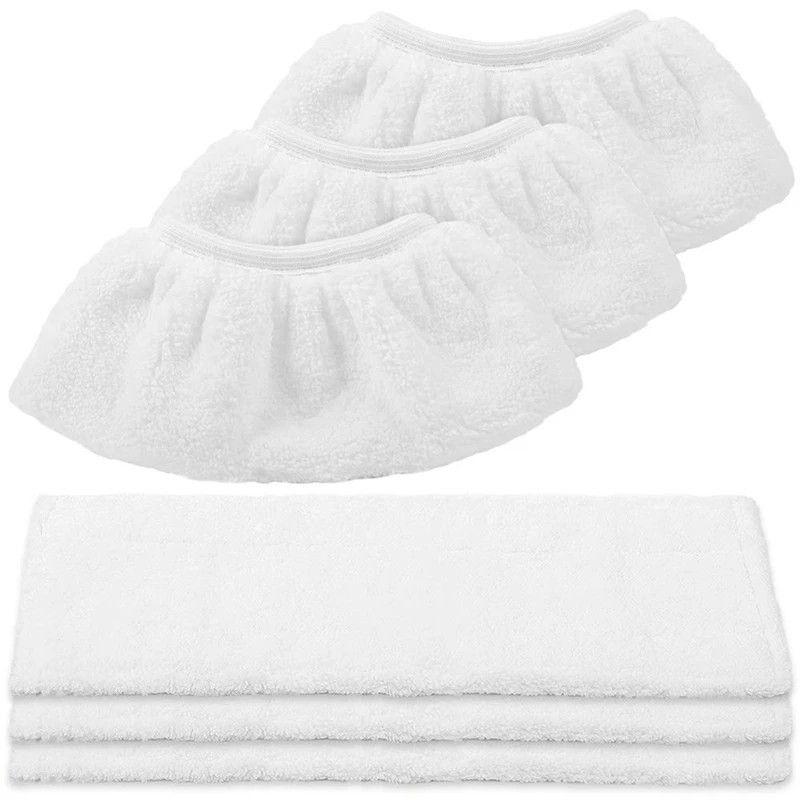 

6 Pieces Of Microfiber Steam Mop Cloth Cleaning Pad Accessories For Karcher Easyfix SC1 SC2 SC3 SC4 SC5 Steam Cleaner