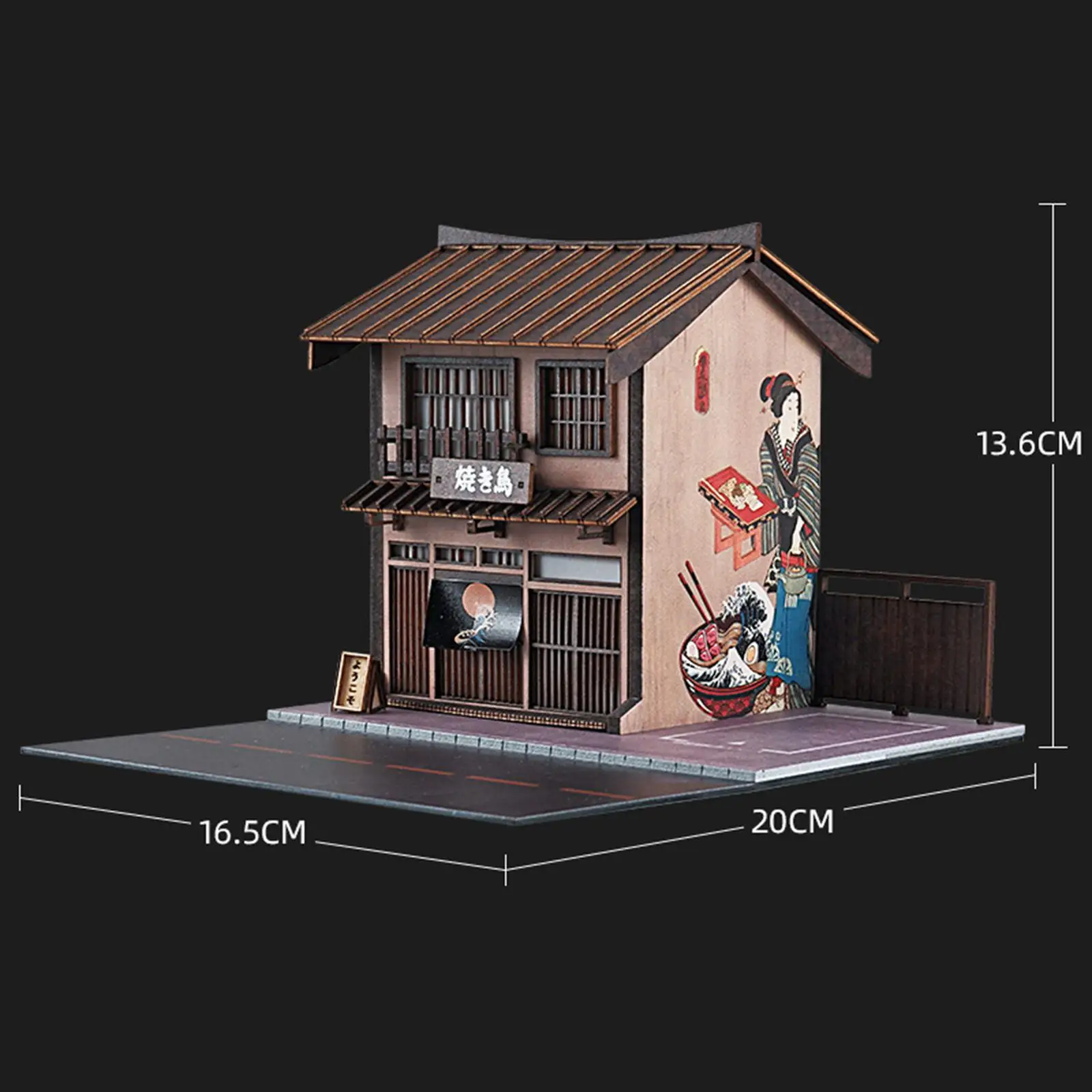 

1/64 Shop Model Diorama Making Kits Collection Simulation Diecast Car Display Stand Model Railway Set for Architectural Building