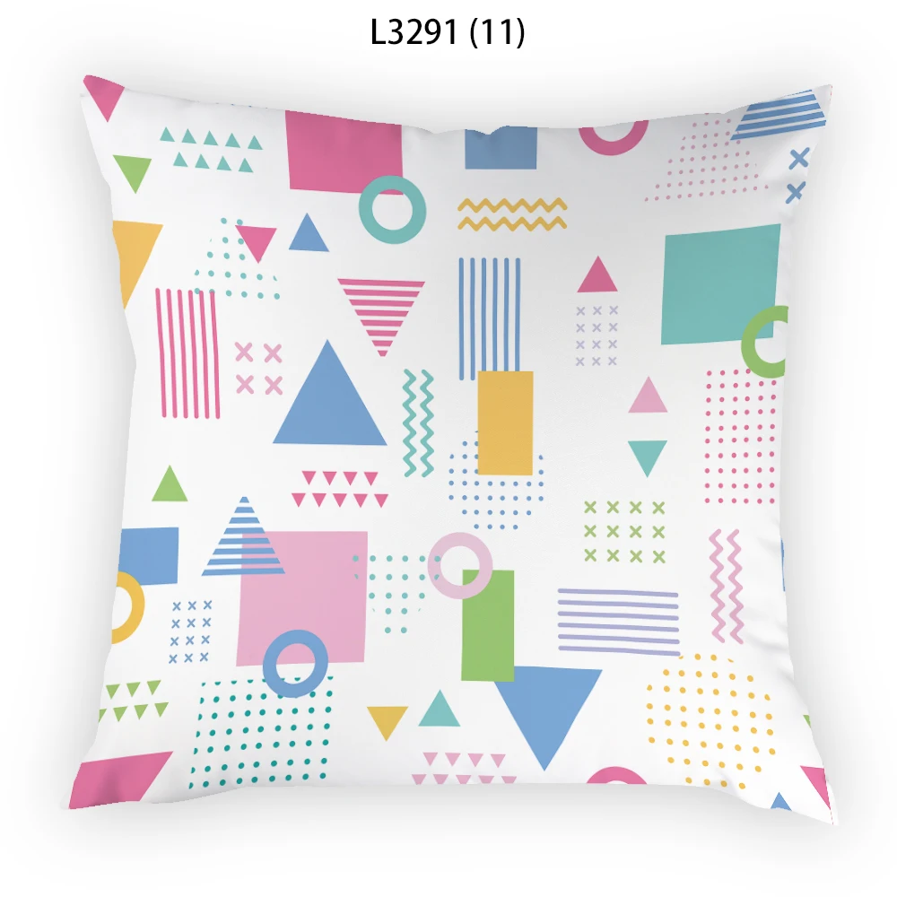 

Gemoetry New Decorative Cushions Sofa Art Pillow Cover 45x45cm Modern Home Decoration Polyester Linen Material Nordic 2023 E2380