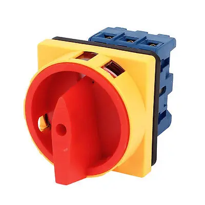 

Переменный ток 660 В 25 А 6-винтовой терминал ВКЛ-ВЫКЛ 3-полюсный переключатель поворотный кулачковый переключатель