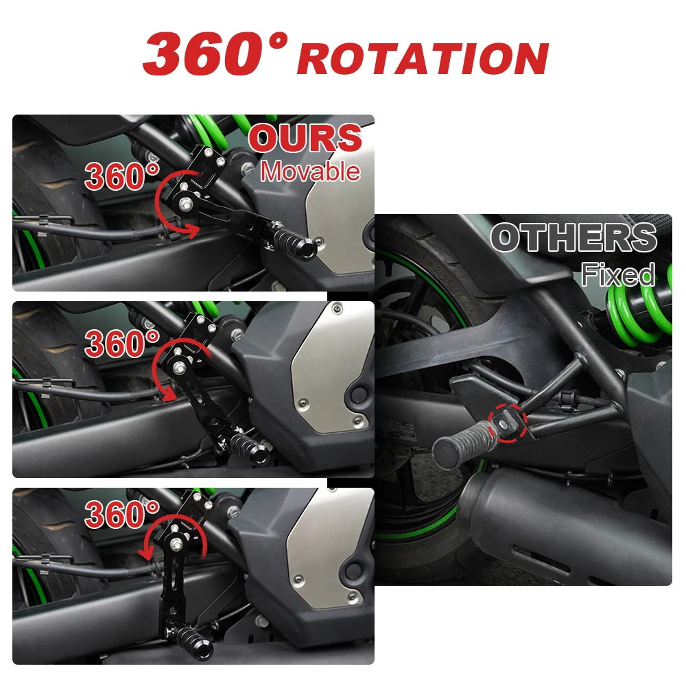 Для Harley Davidson Low Glide FXRS Rider Night Trai Springer Мотоцикл 32 мм Регулируемые подножки для шоссе