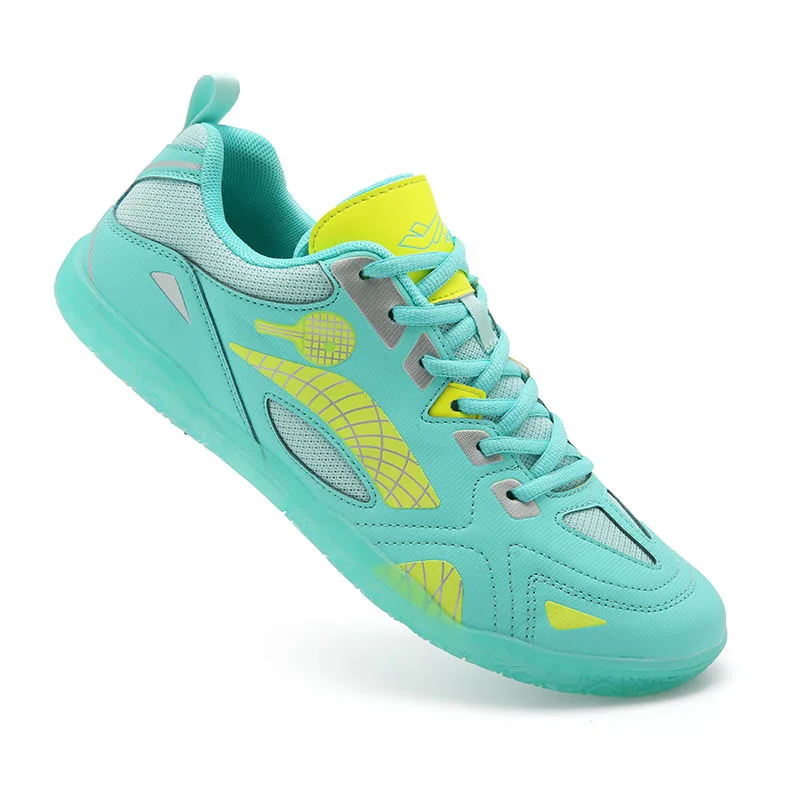 Профессиональная обувь для настольного тенниса мужская и женская зеленая