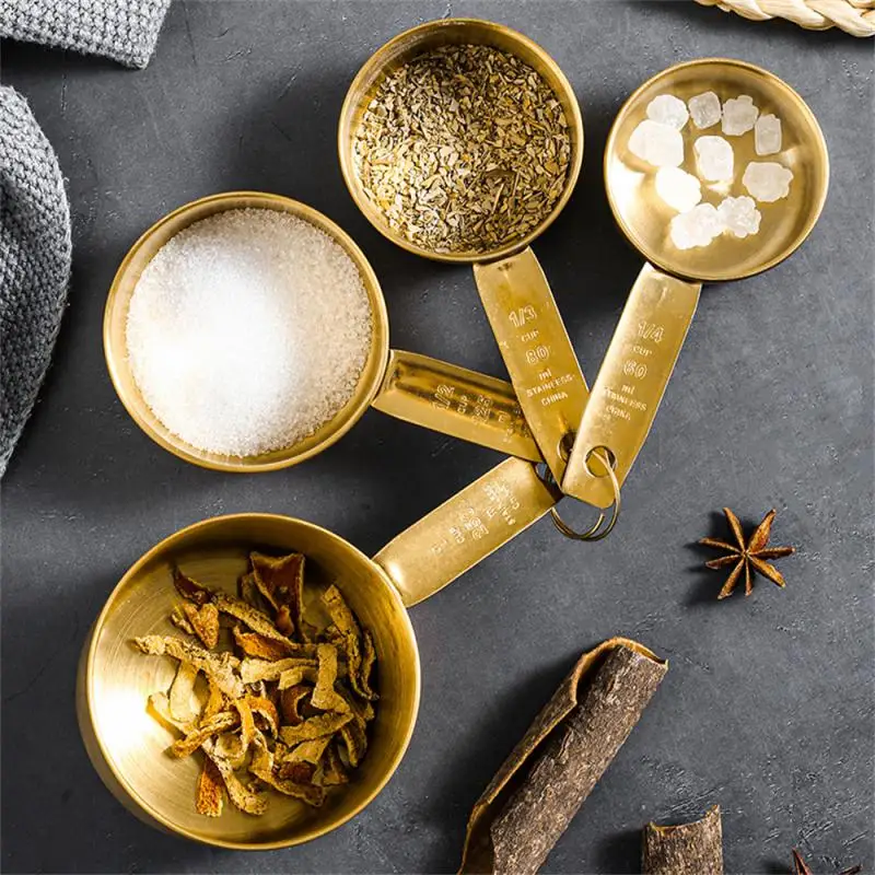 

Stainless Steel Measuring Spoon Food-grade Kitchen Coffee Sugar Seasoning Tools And Measuring Scales Kitchen Gadgets Accessories