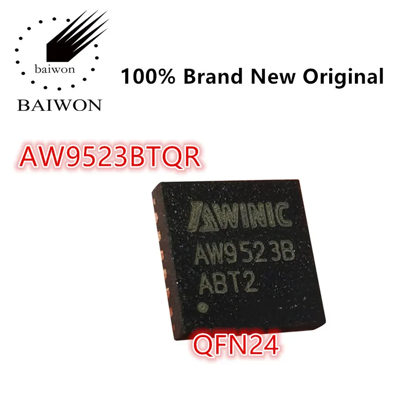 

100%New Original AW9523BTQR QFN24 Breathing Light Driver IC Chip