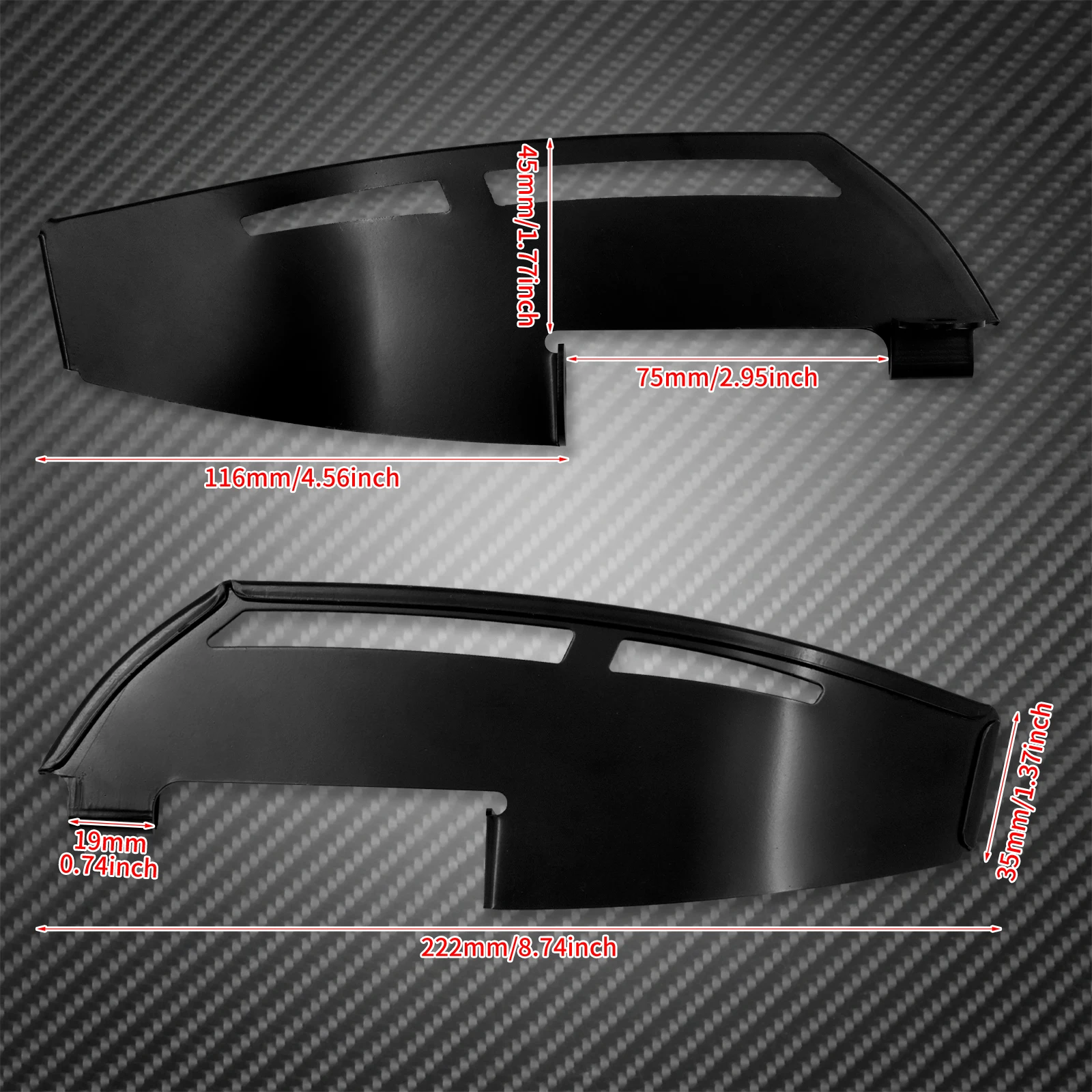 Мотоциклетная доска для водителя черная/хромированная подошва Harley Touring Road King Electra