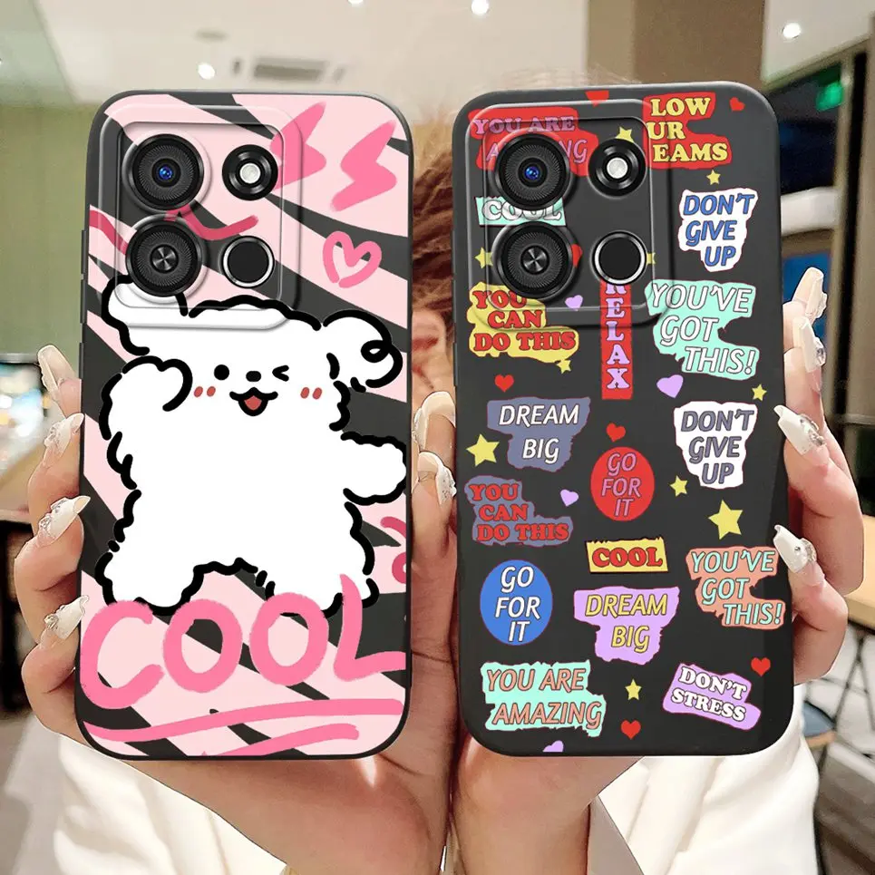 Фото Чехол для телефона Itel A05s A 05s Couple Love Heart Anti-knock Luxury 2024, модная задняя крышка для Itel A663LC ItelA05s, мягкая сумка из ТПУ №4