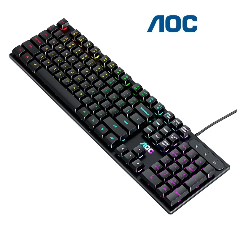 Cheap Keyboard Mechanical Feel Game Keyboard With Light Black Suitable for Gaming E-Sport USB Interface Desktop Notebook PC