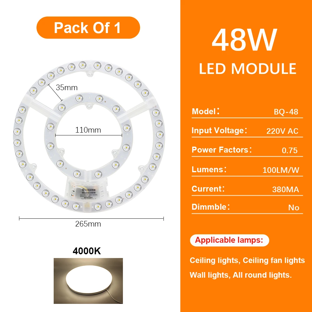 

Светодиодная панель ZGREDED 72 Вт 6000K/4000K