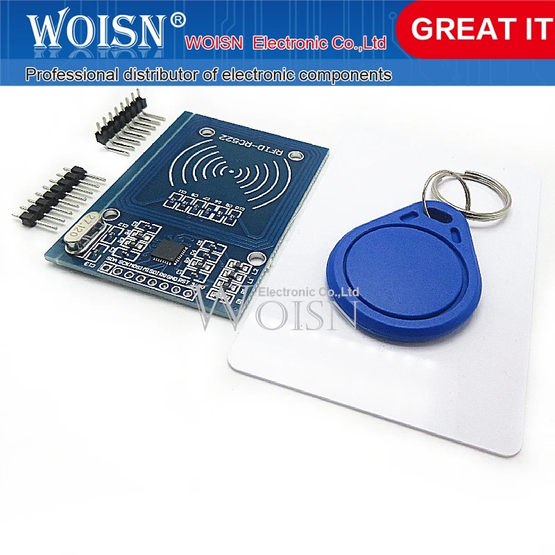 10 шт. MFRC-522 RC-522 Модуль S50 RC522 Беспроводная микросхема RFID Fudan MFRC522 SPI Устройство