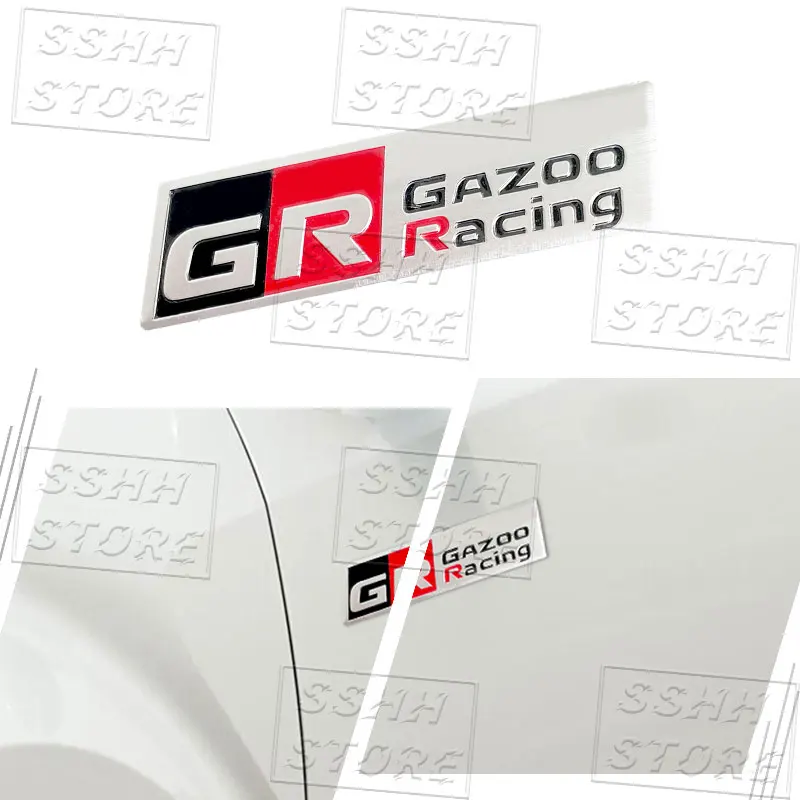 Фото Металлический значок-логотип GR Sport для Toyota Corolla, C-HR, Camry, Prado, Prius, Highlander, FJ Cruiser, Yaris, RAV4, наклейки на руль, стайлинг №2