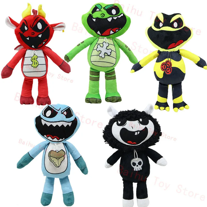 НОВАЯ плюшевая кукла Кошмарные животные Baba Black Sheep Icky Allister Simon Smoke Plushie Game мягкая