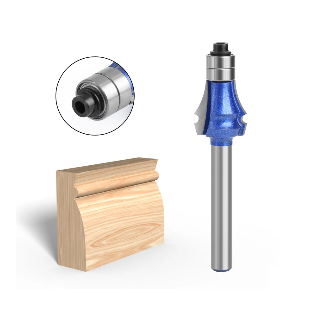 

8mm Shank Molding Router Bit Bearing Guide Diameter-17mm 5-Option Woodworking Profile Making Milling Cutter