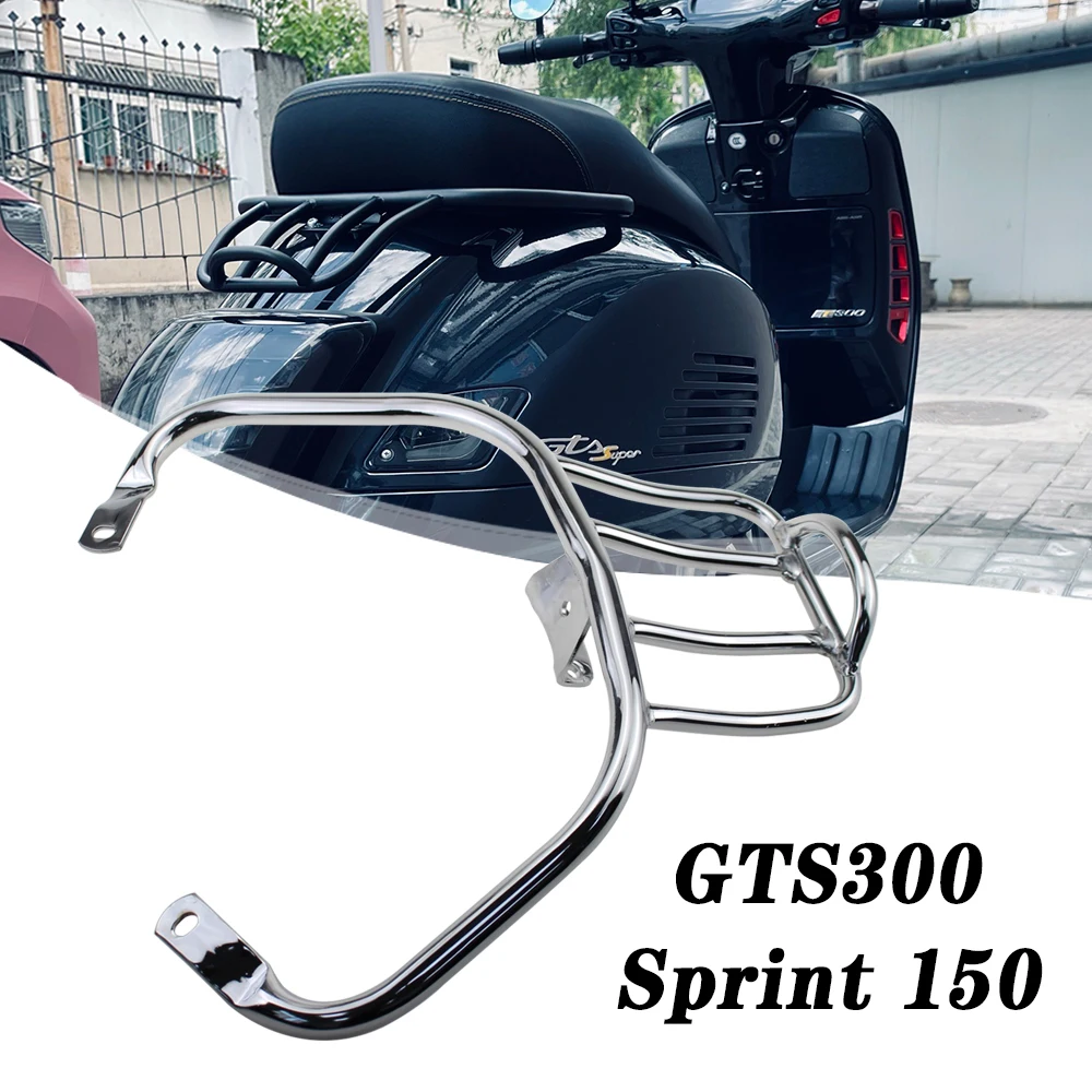 

For GTS 300 Rear Bracket Rear Luggage Bag GTS300 GTS-300 Book Shelf Rack Motorcycle Sports Luggage Rack Blcak/Chrome