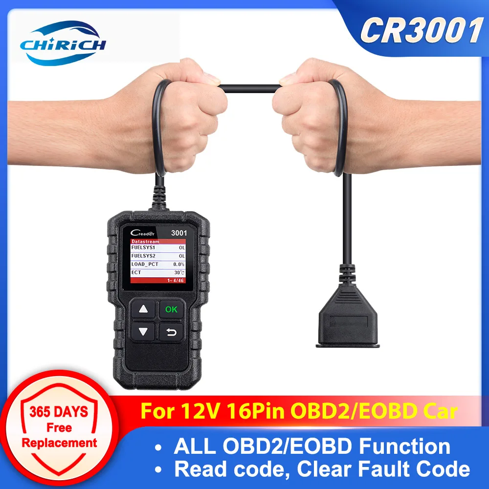 ΠΠΈΠ°Π³Π½ΠΎΡΡΠΈΡΠ΅ΡΠΊΠΈΠΉ ΡΠΊΠ°Π½Π΅Ρ CHIRICH X431 CR3001, ΡΠΊΠ°Π½Π΅Ρ ΠΊΠΎΠ΄ΠΎΠ² Creader V2.0 OBDII EOBD ΠΠΈΠ°Π³Π½ΠΎΡΡΠΈΡΠ΅ΡΠΊΠΈΠΉ ΡΠΊΠ°Π½Π΅Ρ CHIRICH X431 CR3001, ΡΠΊΠ°Π½Π΅Ρ ΠΊΠΎΠ΄ΠΎΠ² Creader V2.0 OBDII EOBD