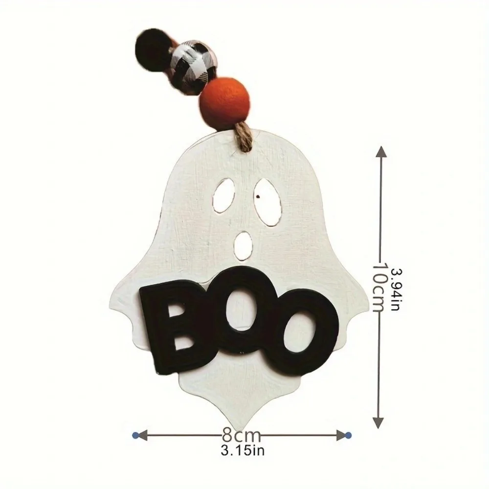 Хэллоуин подвесное украшение бирка милый призрак деревянный подвесной кулон