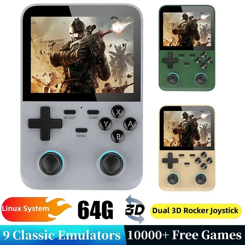 

D007 X6 3.5inch Handheld Game Console High Definition Screen High Endurance 3D Stereo Sound Effect Classic Nostalgic Arcade Game