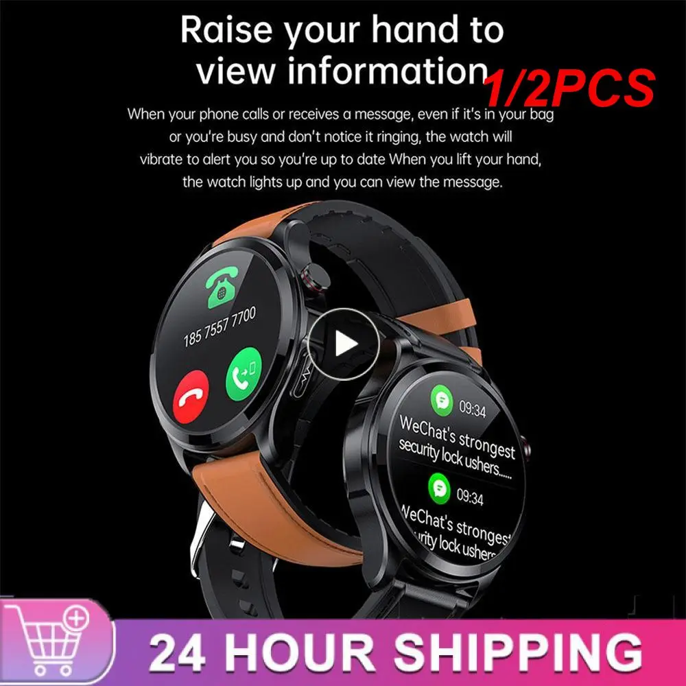 

1/2 шт. безболезненно неинвазивные Смарт-часы с сахаром в крови для мужчин ЭКГ здоровье кровяное давление женский глюкометр Спорт