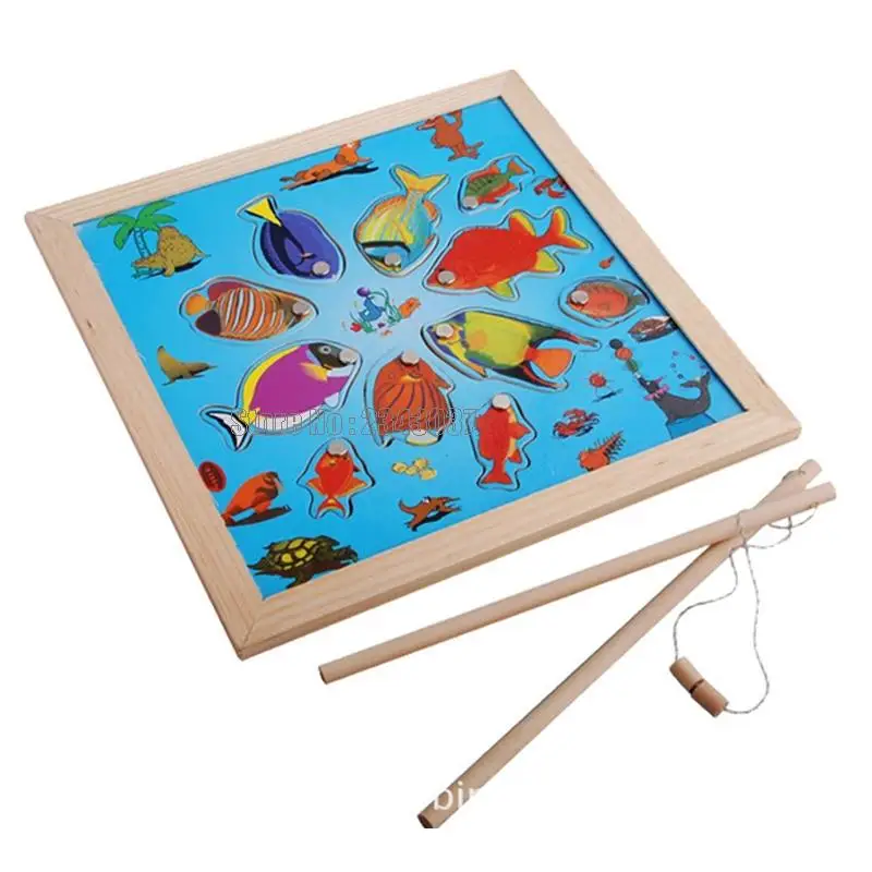 Пазл Рыбалка 3d деревянные для малышей Детские развивающие игрушки Магнитные