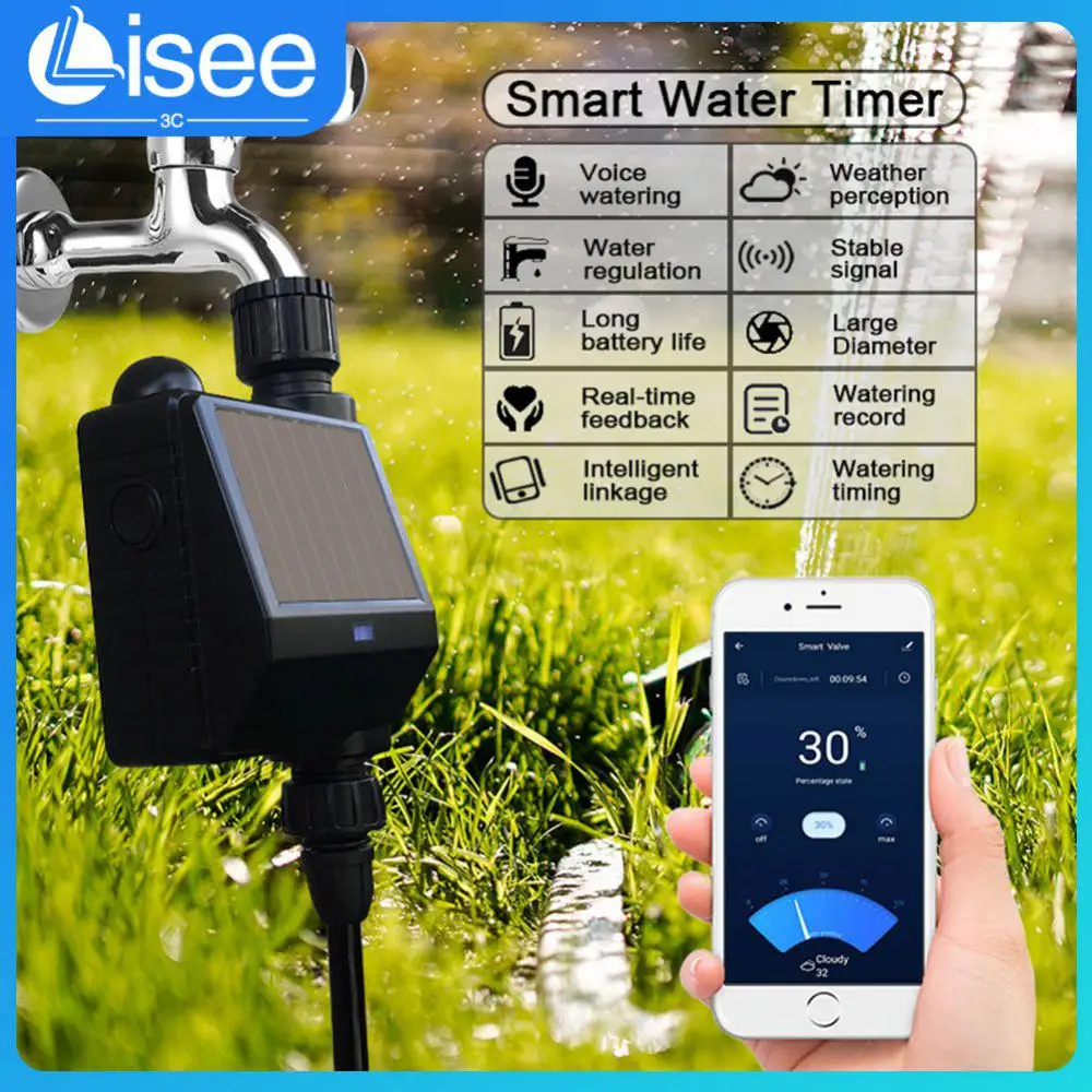 

Scene Linkage Smart Drip Irrigation System Timing Ip55 Waterproof Garden Flow Rate Water Controller Outdoor Cycle New