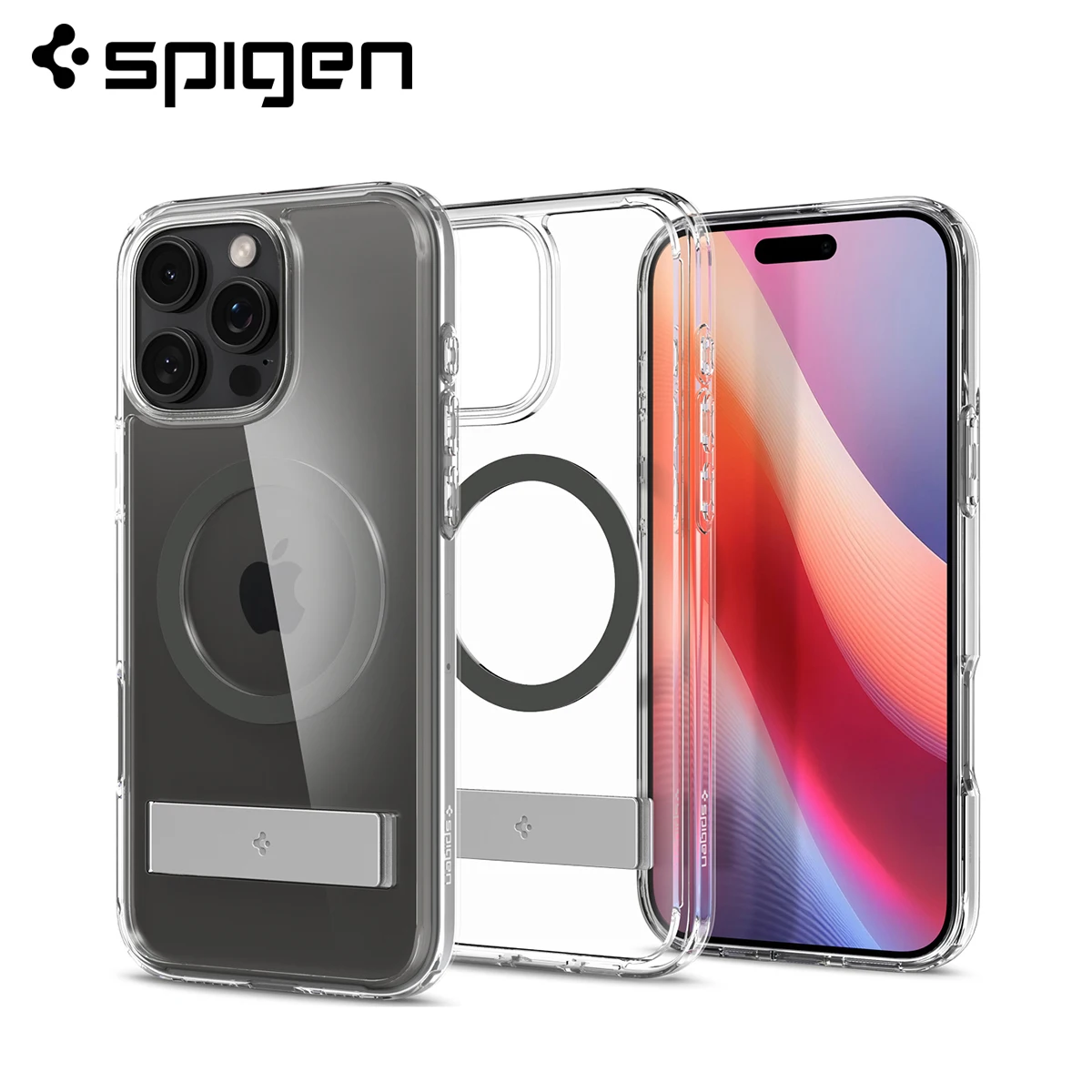 Spigen Ультра Гибридный S MagFit чехол для iPhone 16 Pro Max / Magsafe с подставкой
