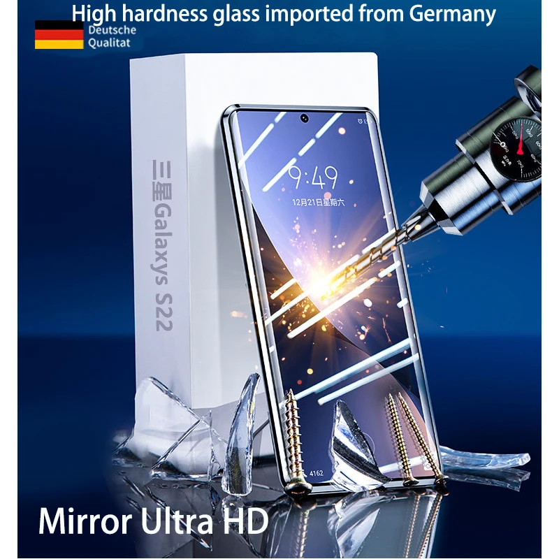 Official Metal Magnetic Case For Samsung S22 Ultra S21 S20 Plus 360° aluminium alloy Full encirclement HD Glass prevention cover