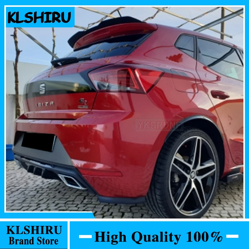 

For VW Seat IBIZA TGI/FR Hatchback 2017 2018 2019 High Quality ABS Platic Rear Roof Spoiler Car Tail Wing Decoration