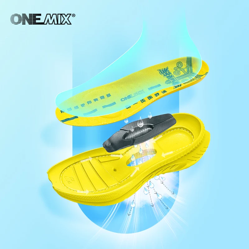 ONEMIX Summer Running Shoes for Men Black Sneakers for Men 2022 New Breathable Designer Luxury Shoes Outdoor Walking Sport Shoes