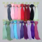 1 шт. 15 см 25 см прямые волосы, красный, зеленый, синий цвет, кукла, парик, аксессуары ручной работы, термостойкие кукольные волосы