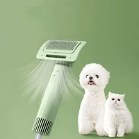2 in 1 portable dog blow dryer fast high power pet hair dryer quiet grooming steel needle comb pet grooming tools peine mascotas