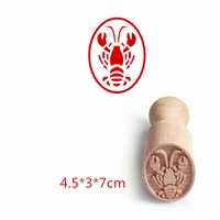 pottery tool hand carved wooden stamps wood seal emboss stamp printing block for polymer clay diy ceramic craft texture modeling