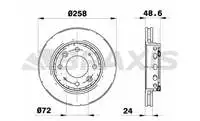

AE0773 for front brake disc mirror CARENS 1.8I