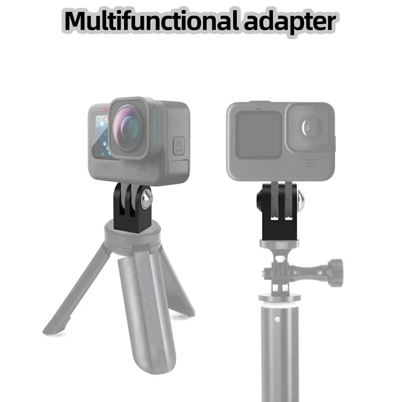 BGNing 1/4&quot / M6 Mini Tripod Adapter CNC Monopod Mount Base for Gopro Hero 13 11 10 9 7 6 DJI OSMO Action Camera Accessories