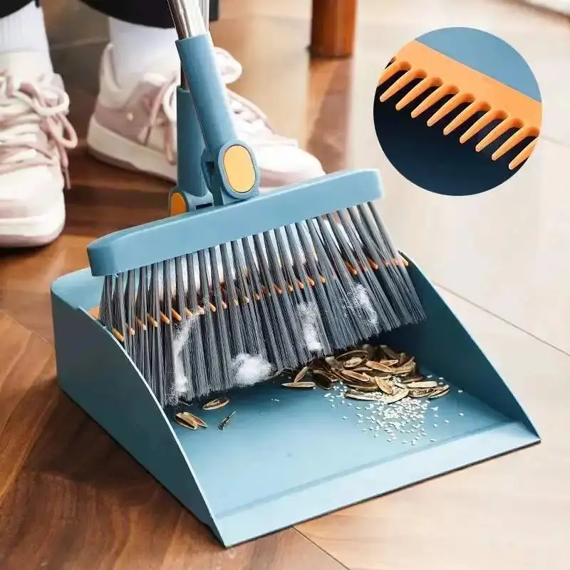 

Dustpan Single Household Broom Wiper Sweeping Hair Household Scraping Combination Set Floor Broom Artifact Soft Lazy Broom
