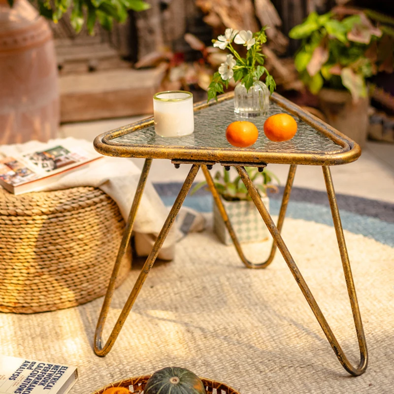 

Mobile Dining Coffee Table Living Room Garden Small Makeup Outdoor Coffee Table Nordic Modern Mesa Auxiliar Furniture ZY50CJ