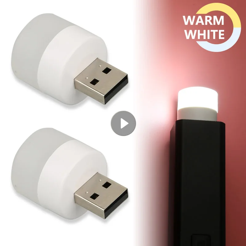 

Лампа с USB-разъемом, портативная светодиодная лампа, мини-ночник, компьютерная лампа для чтения, мобильный Мощный светодиодный круглый свет...