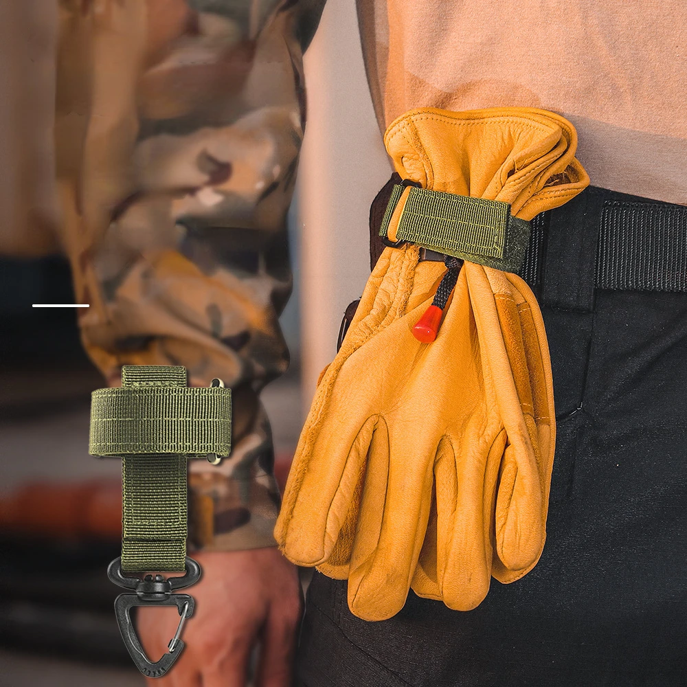 

Glove Hanging Buckle Rope Storage Buckle Military Fan Tactical Nylon Carabiner Multi-tool Outdoor Storage Cable Tie Hiking Tool
