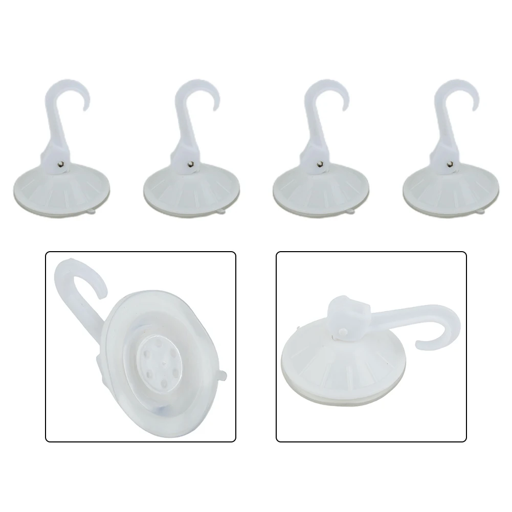 

Hooks Suction Cup PVC+PP Replacement Sash Spare Parts Strong Suction Tile White 4pcs Accessories Bathroom Glass