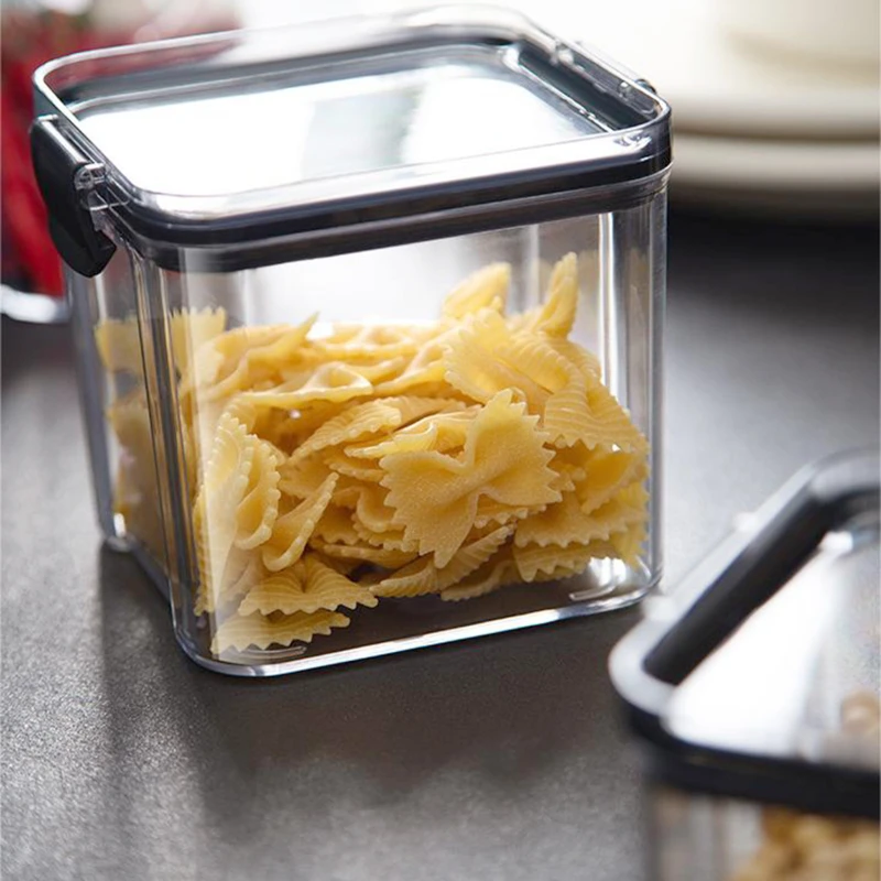 Коробка для хранения пищевых продуктов пластиковая герметичная банка