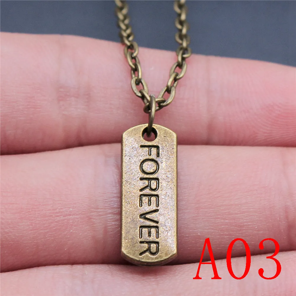 Подвески с бронзовой пластиной для ювелирных изделий Женская цепочка на шею