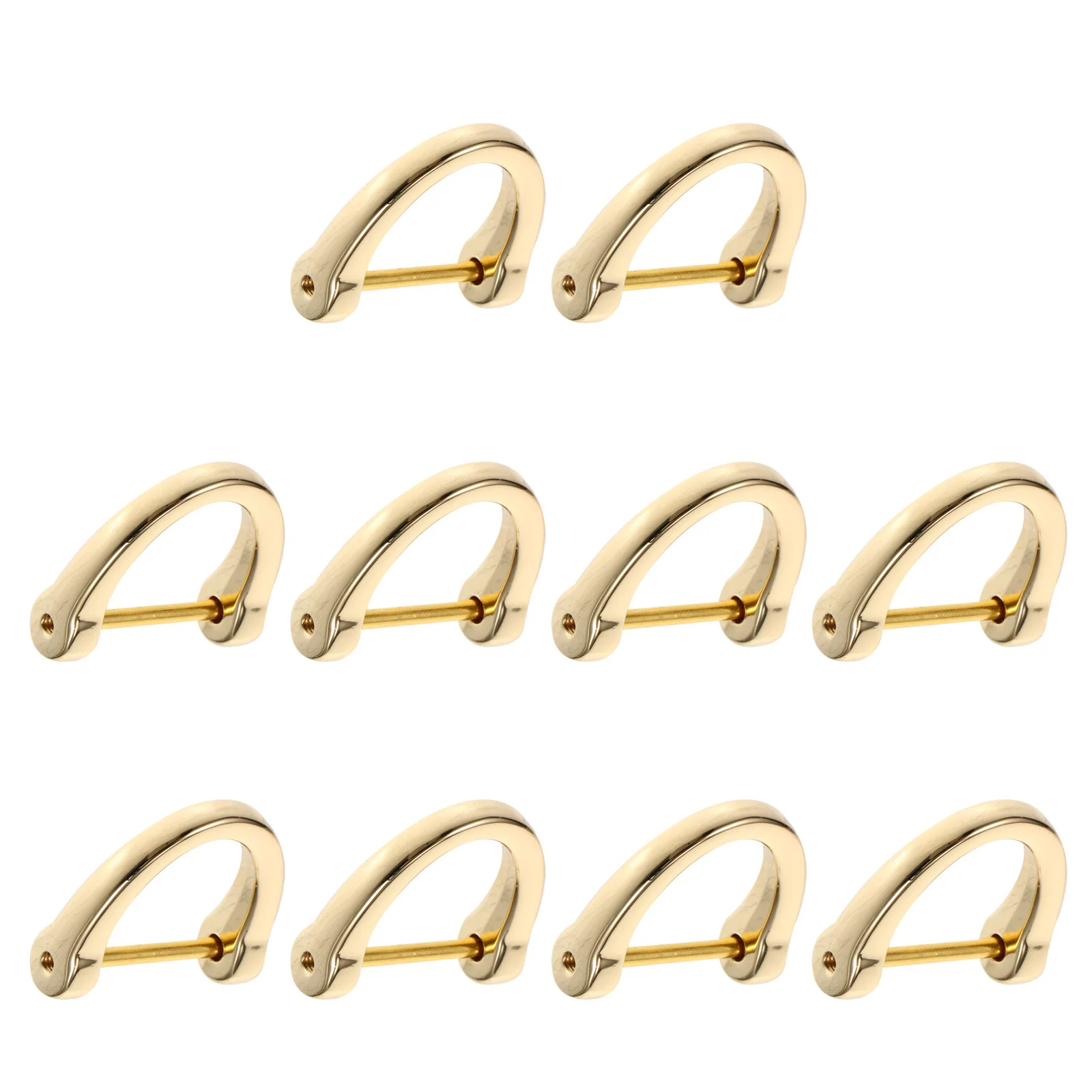 

Rings D Buckle Ring Bag Metal Buckles Strapshaped Purse Replacement Luggage Belts Horseshoegold Ukey Connecting Holder Diy