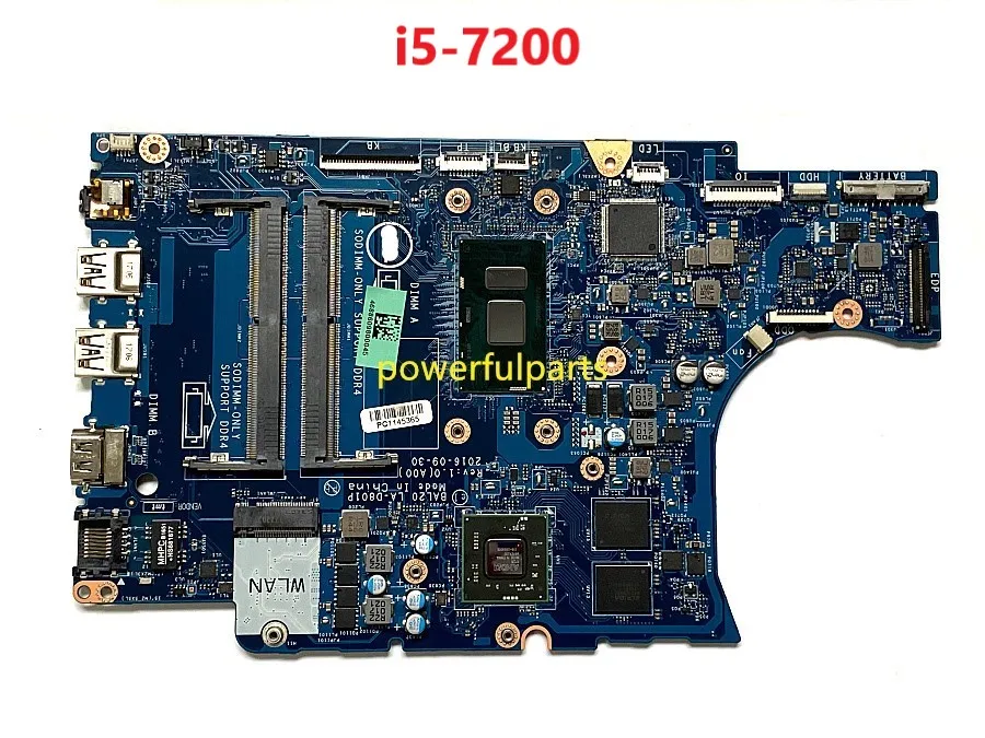 

Материнская плата для ноутбука Dell Inspiron 15 100%, 5567 рабочий процессор, встроенная 02PVGT Φ BAL20, нормально проверенная