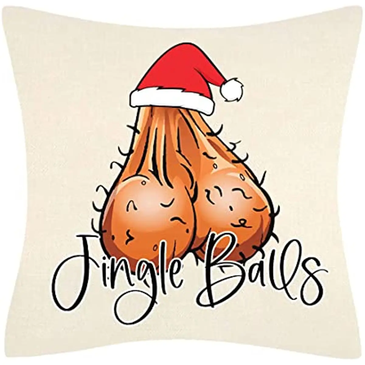 

Funny Gifts for Men,Women Christmas Decorations Pillow Covers 18x18 Inch Christmas Decor Winter Holiday Throw Pillow Covers