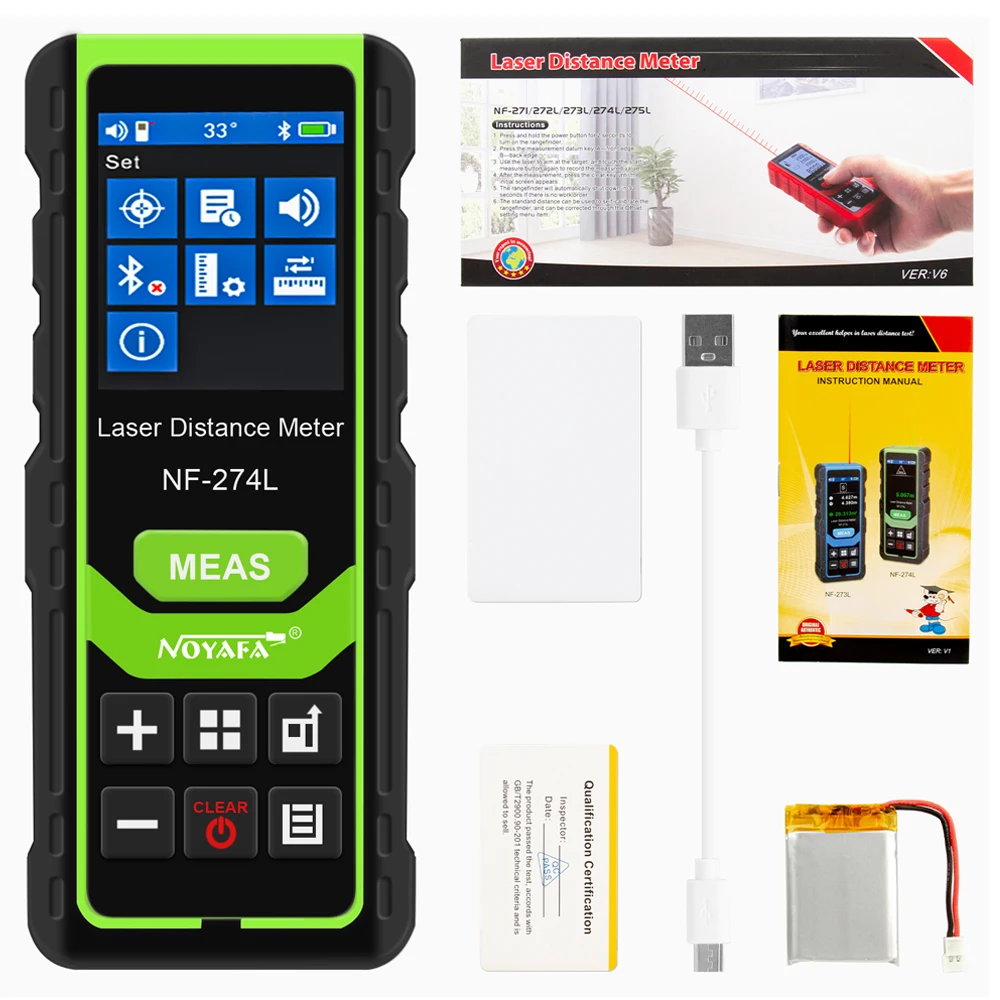 

Лазерный дальномер NOYAFA NF-274L зеленый луч