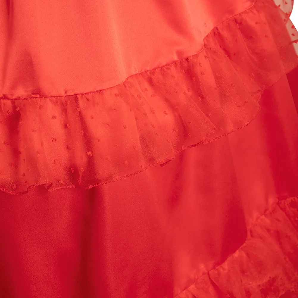 Lydia Косплей фантазия красное свадебное платье костюм из фильма соки взрослые