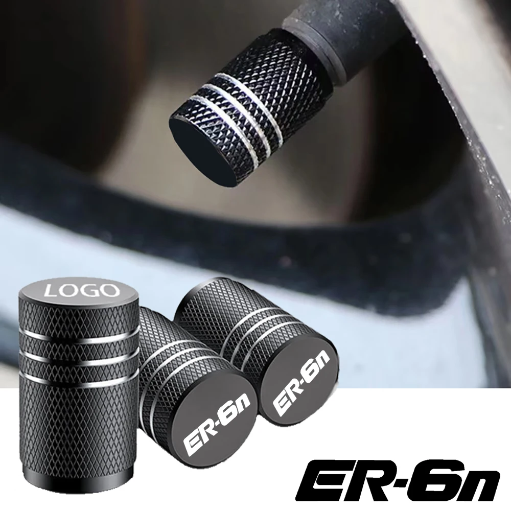 

For KAWASAKI ER6N ER 6N universal Motorcycle Accessorie Wheel Tire Valve Stem Caps CNC Airtight Covers Dustproof Caps